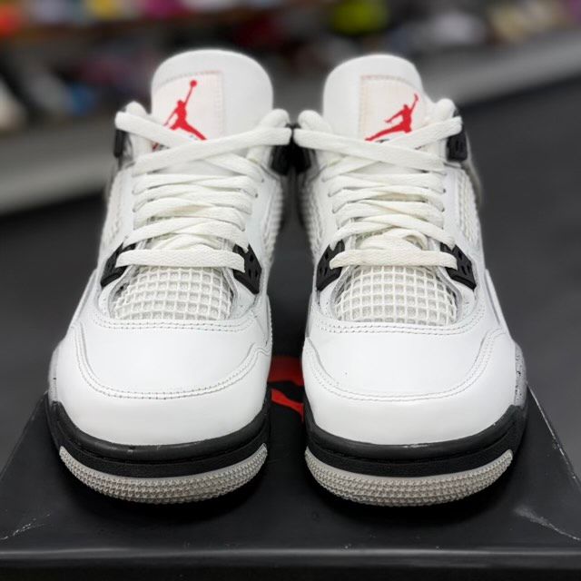 Jordan 4 Retro White Cement (2025) (GS) - Preowned