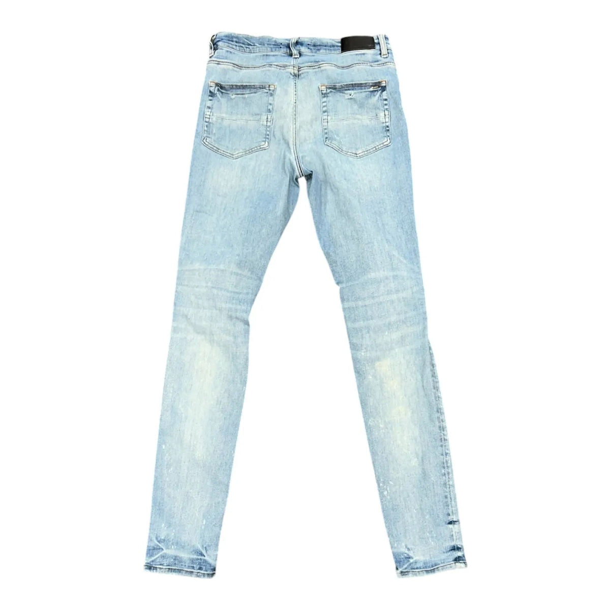 Amiri MX1 Black Paisley Patch Jeans (Clay Indigo) - Preowned