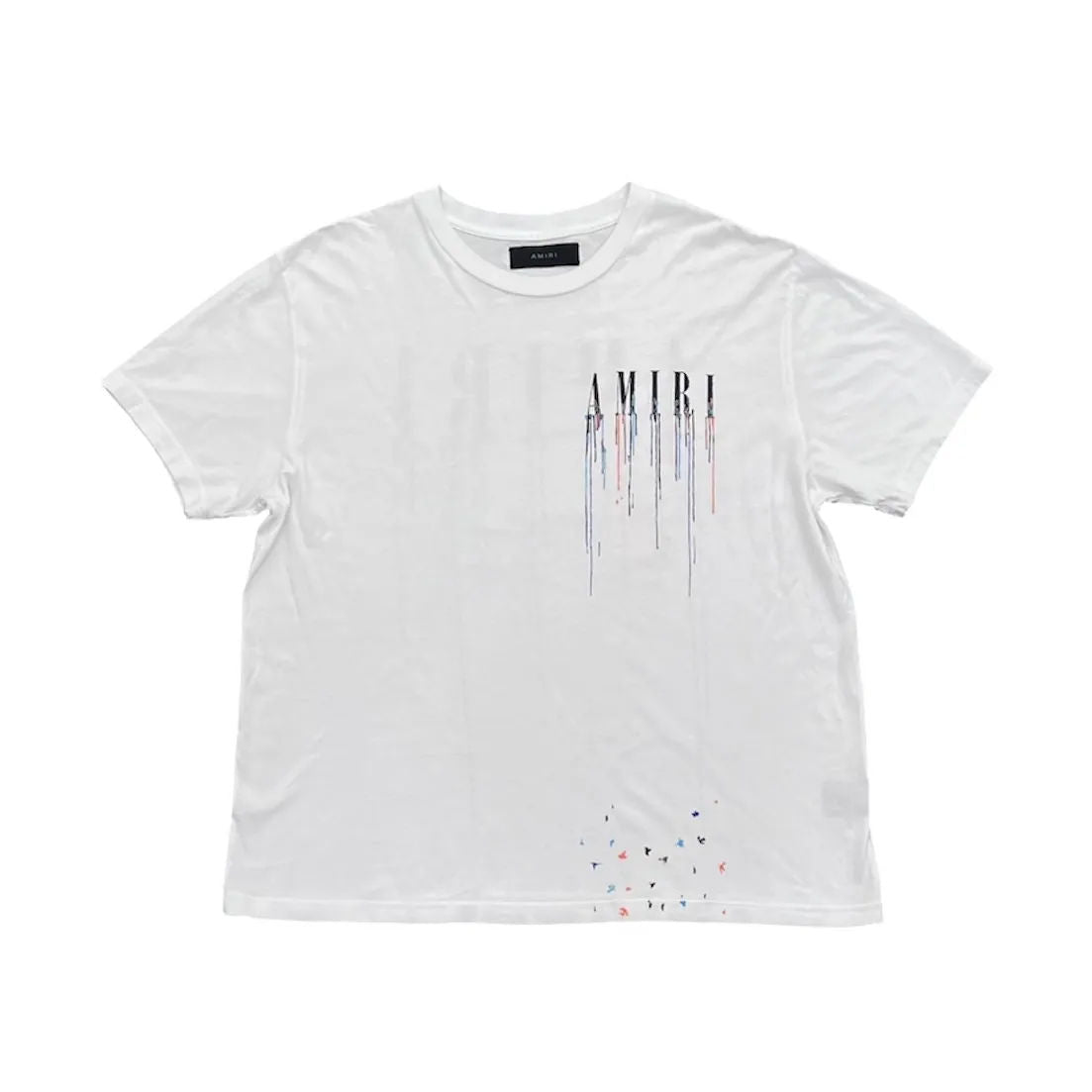 Amiri Paint Drip Core Logo Tee (White) - Preowned