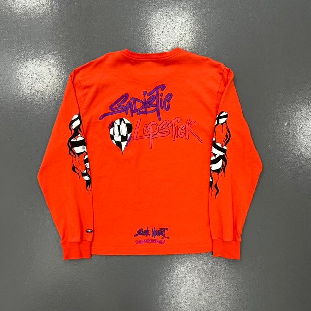 Chrome Hearts Matty Boy Sadistic Lipstick L/S T-shirt Red - Preowned