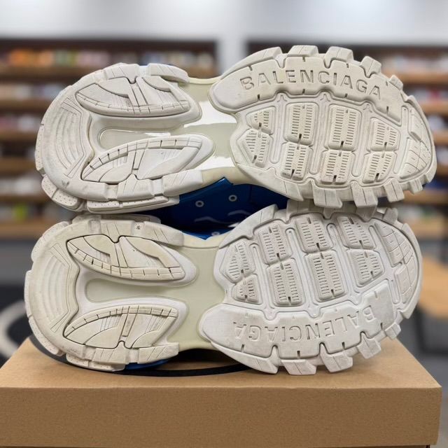 Balenciaga LED Track Runner (White/Blue) - Preowned