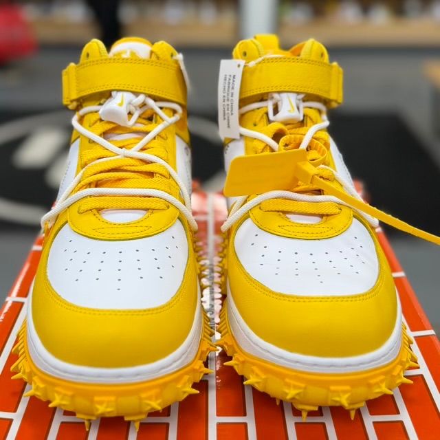 Nike Air Force 1 Mid SP Off-White Varsity Maize - Preowned