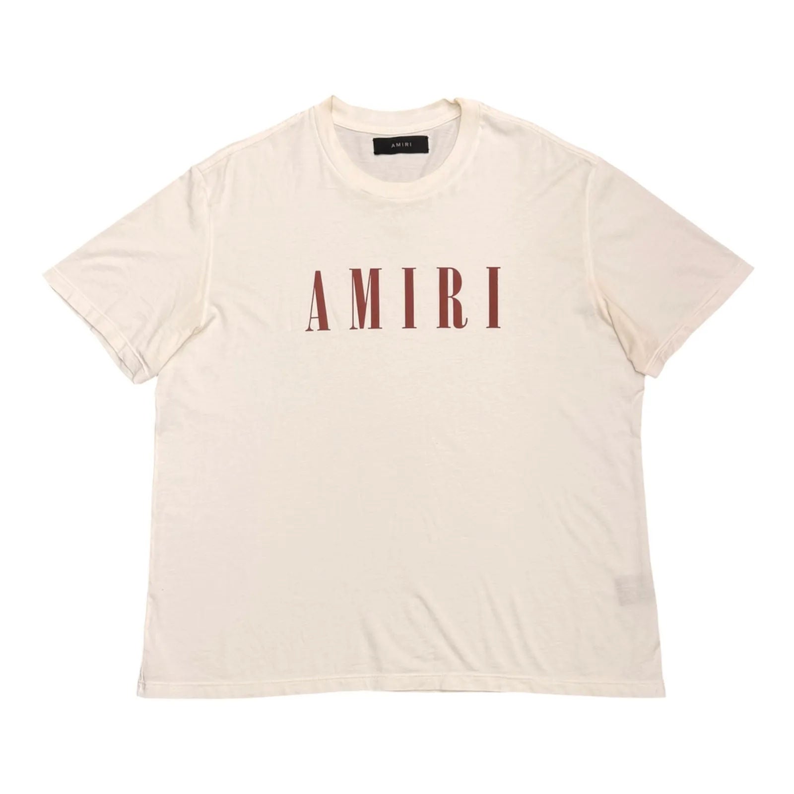 Amiri Core Logo Tee (White/Brown) - Preowned