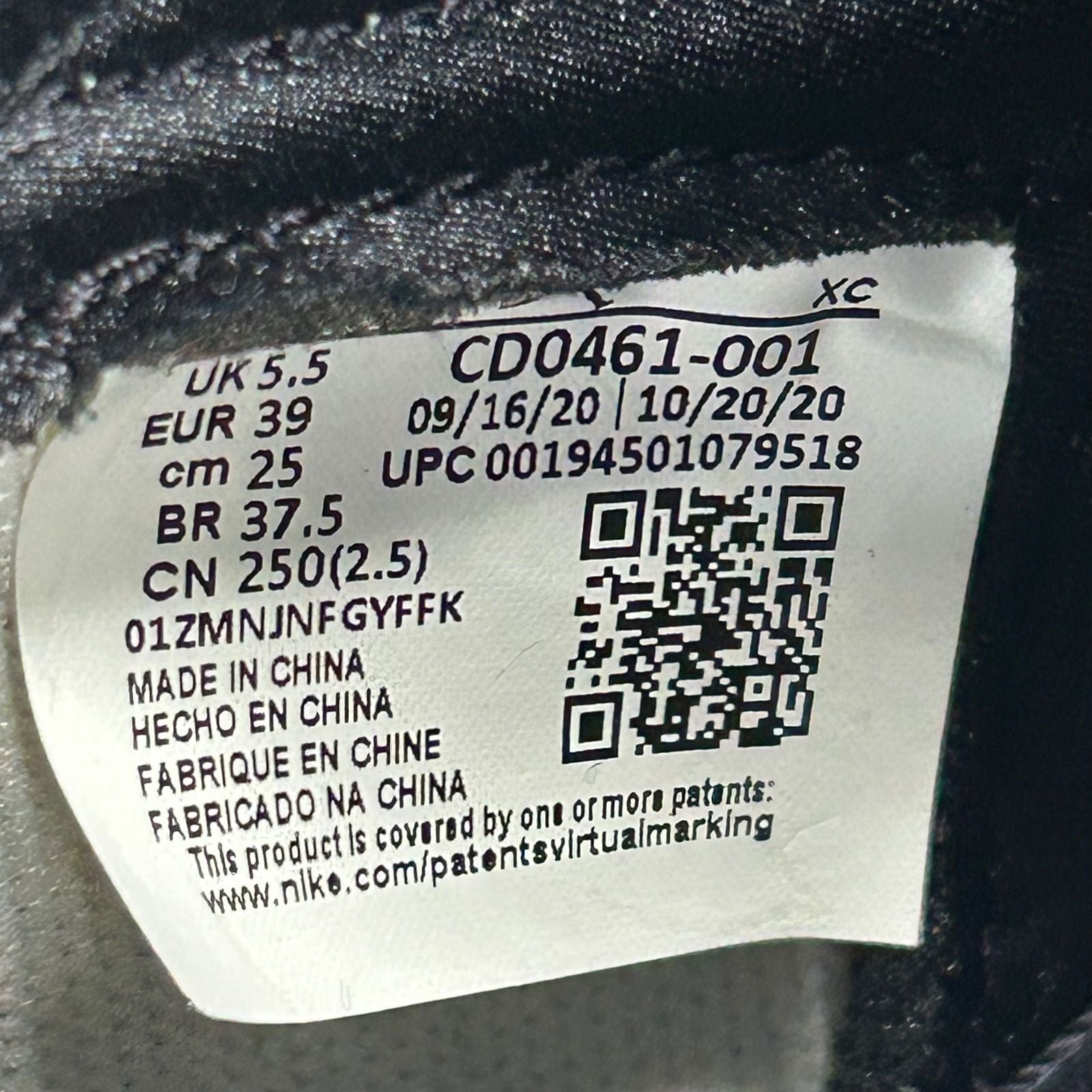 Jordan 1 Retro High Silver Toe (Women's) - Preowned