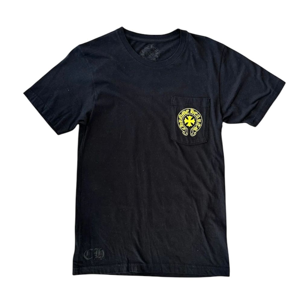 Chrome Hearts Eyechart Tee (Black/Yellow) - Preowned