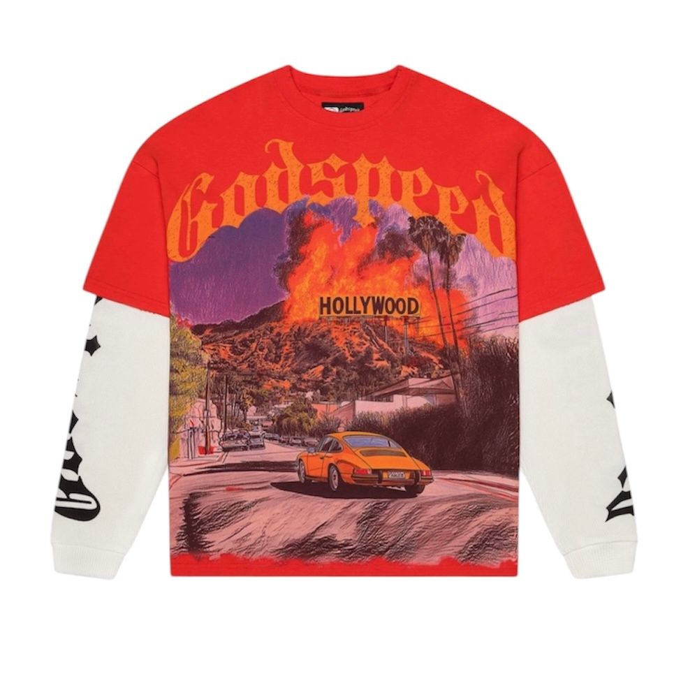 Godspeed Los Scandalous Layered L/S Tee (Red)