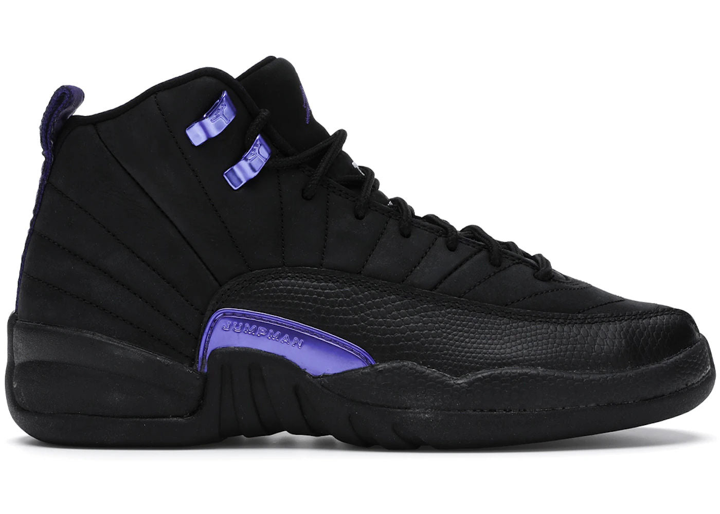 Jordan 12 Retro Black Dark Concord (GS) - Preowned