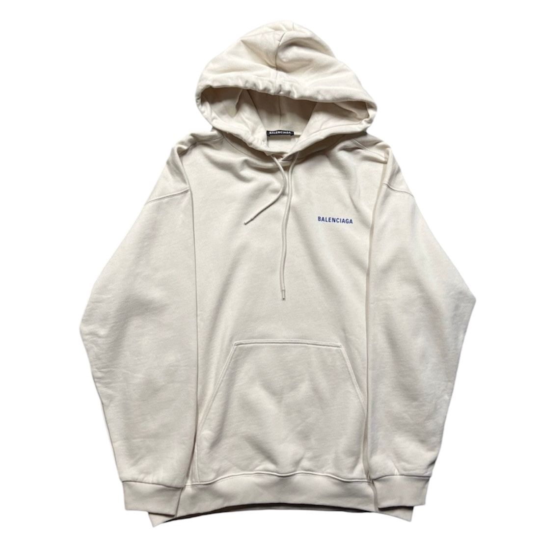 Balenciaga Logo Hoodie (Cream)