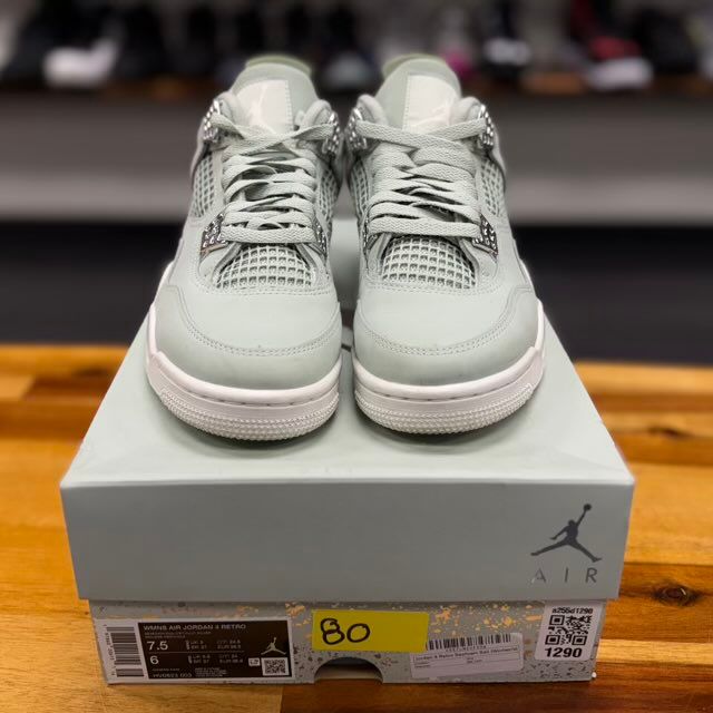 Jordan 4 Retro Seafoam Sail (Women's) - Preowned