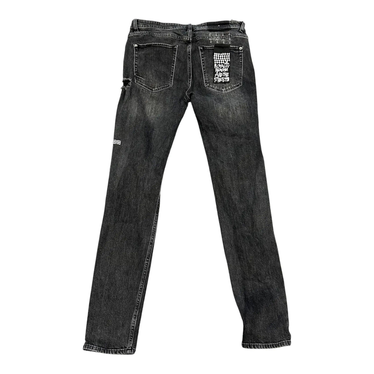 Ksubi Jean Jungle Patch Distressed (Black) - Preowned