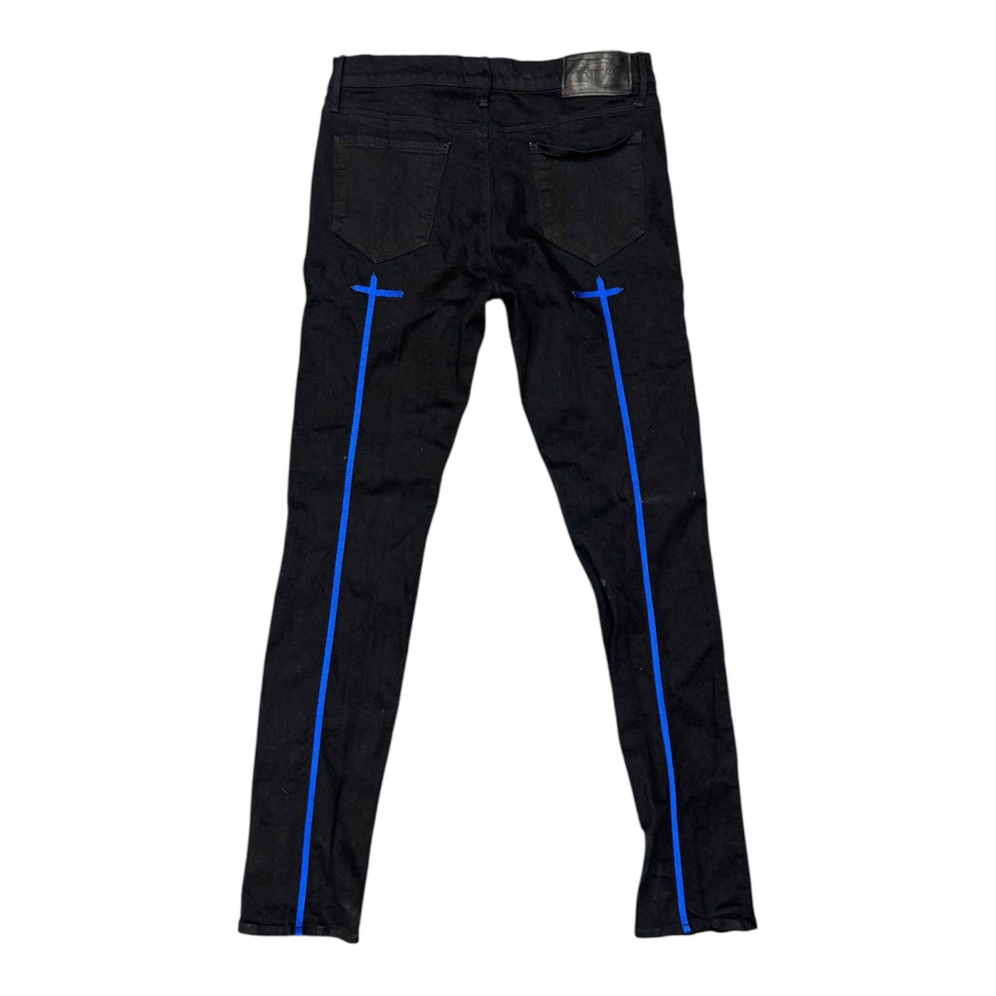 RTA Byrant Blue Cross Denim (Black/Blue) - Preowned