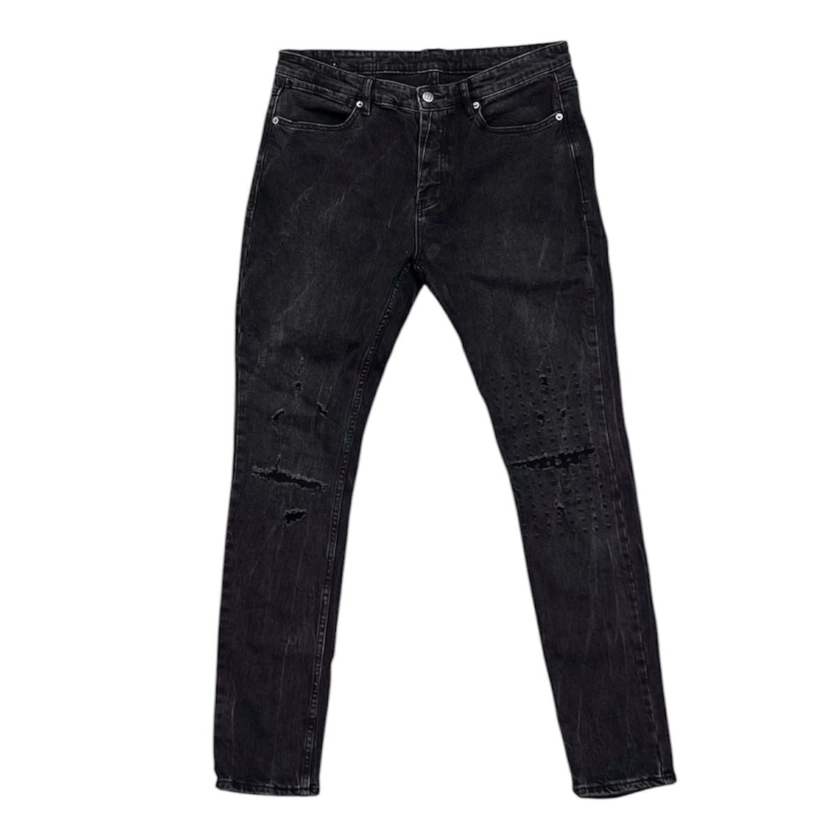 Ksubi Van Winkle Marbled Jean (Black) - Preowned