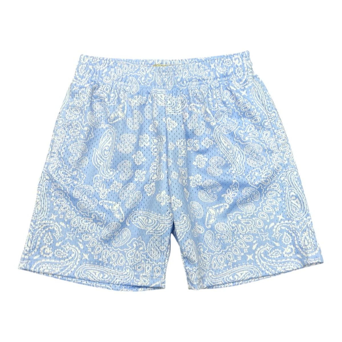 Azva Paisley Mesh Shorts (UNC Blue)