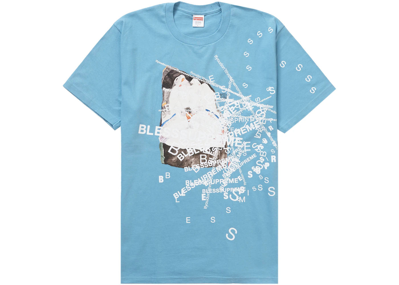 Supreme Bless Observed In A Dream Tee Light Slate - Preowned