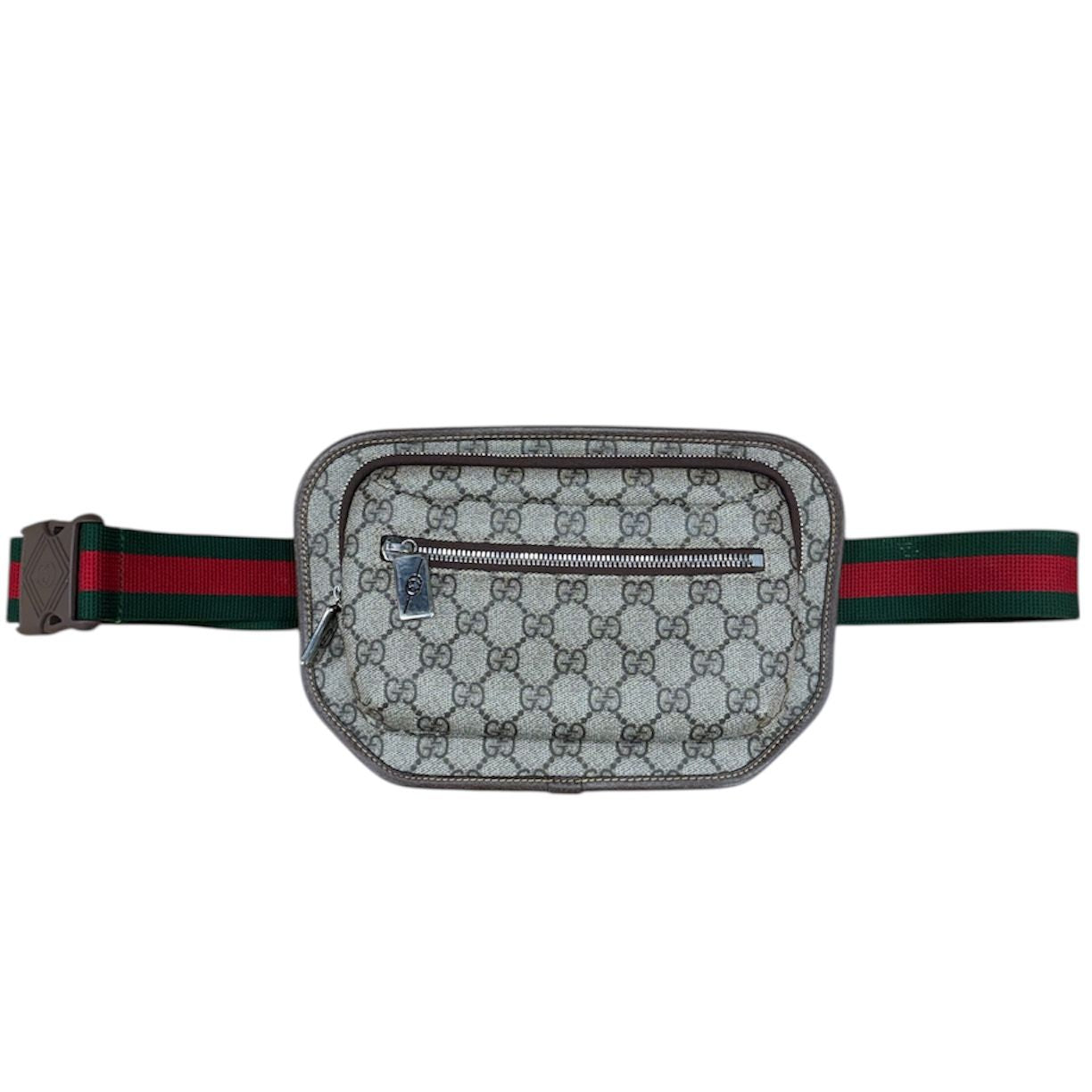 Gucci GG Supreme Canvas Bumbag (Beige) - Preowned