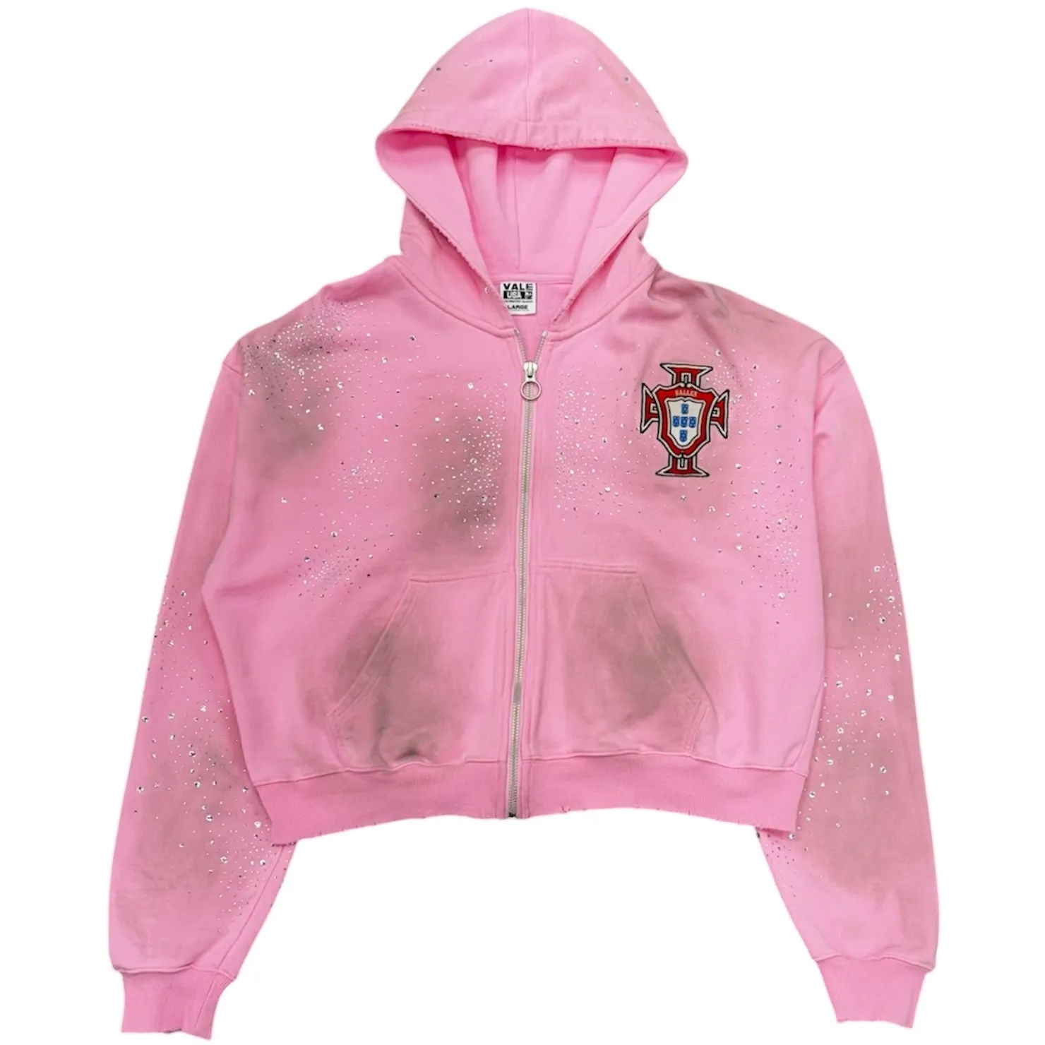 Vale Forever Puto Clustered Zip Up Hoodie (Pink) - Preowned