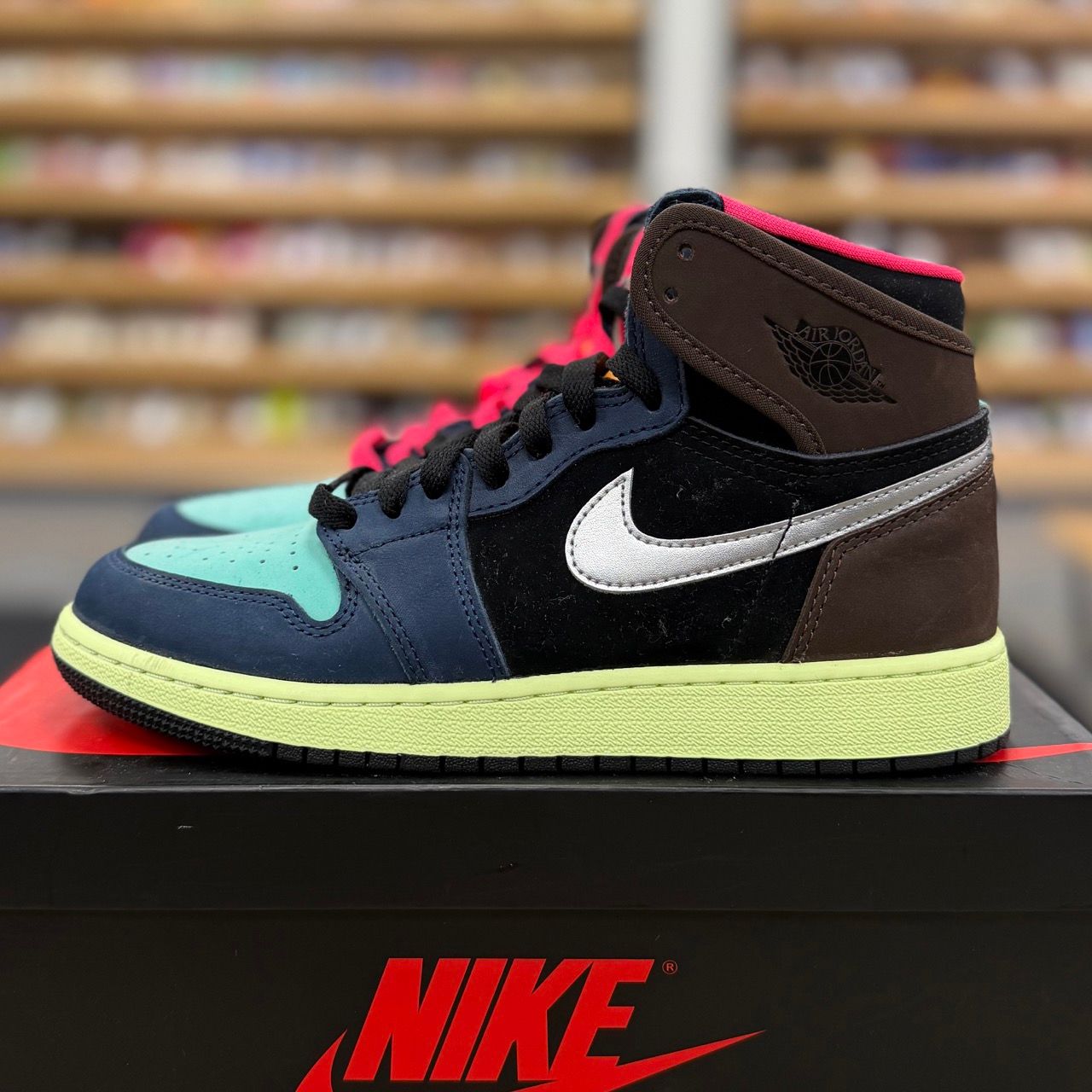 Jordan 1 Retro High Tokyo Bio Hack (GS) - Preowned