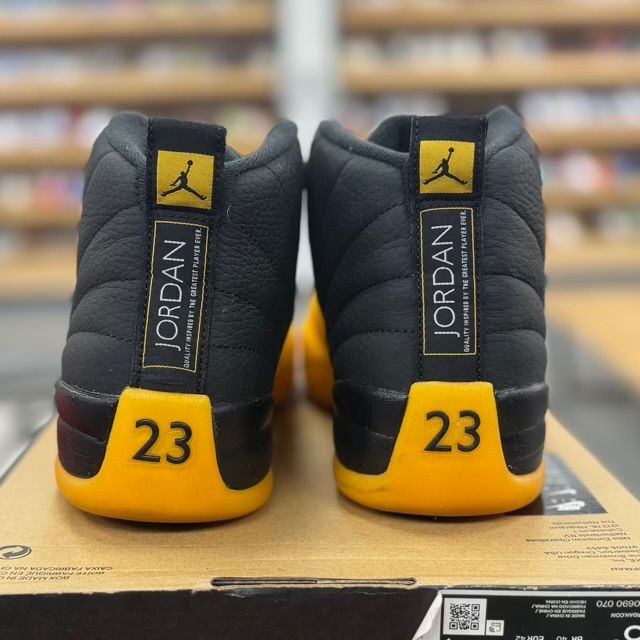 Jordan 12 Retro Black University Gold - Preowned