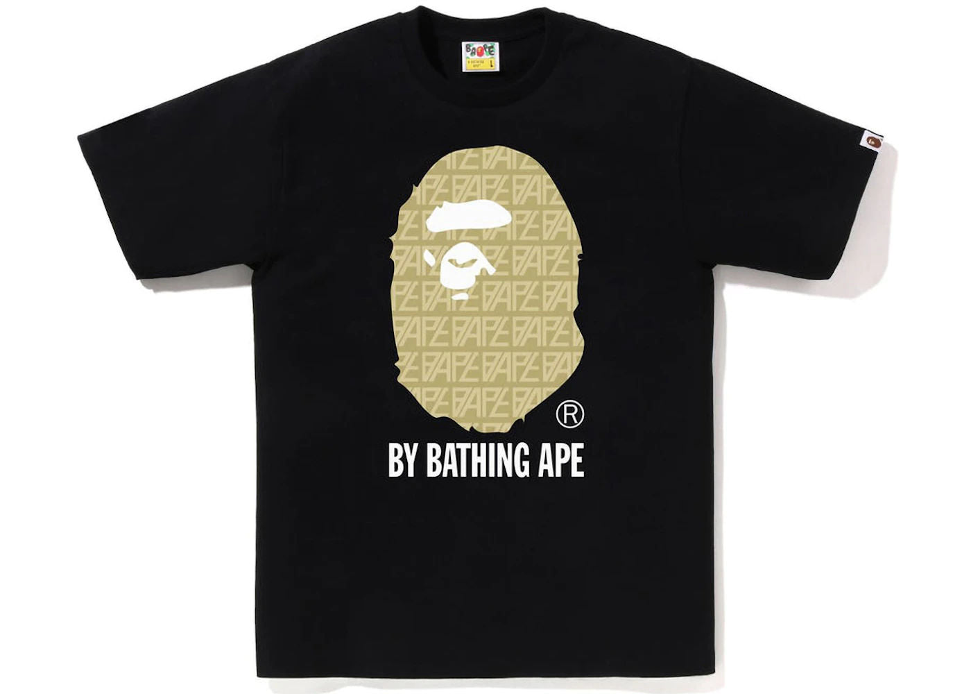 BAPE Logo Monogram By Bathing Ape Tee White Beige