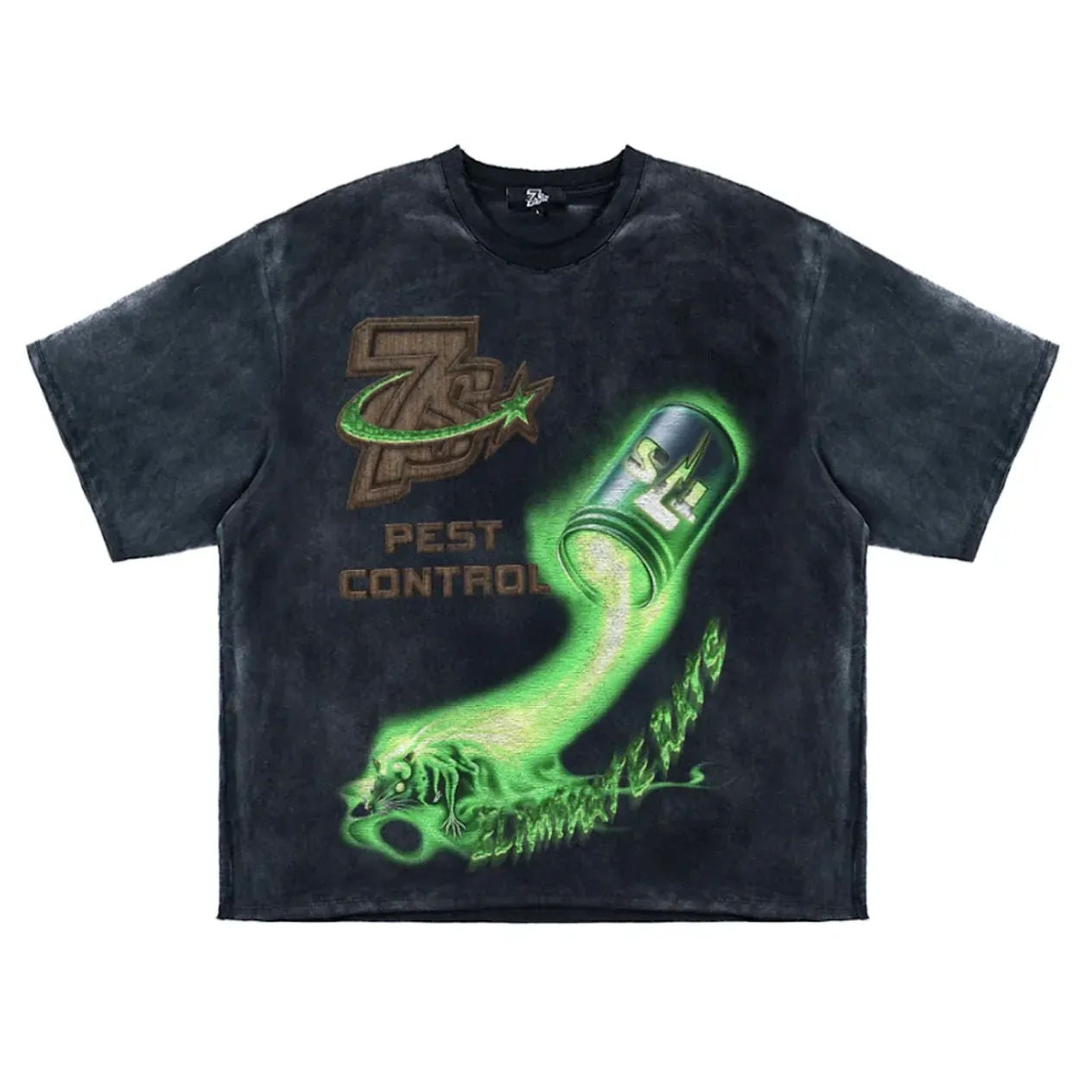 Triple 7's Pest Control Tee (Black)