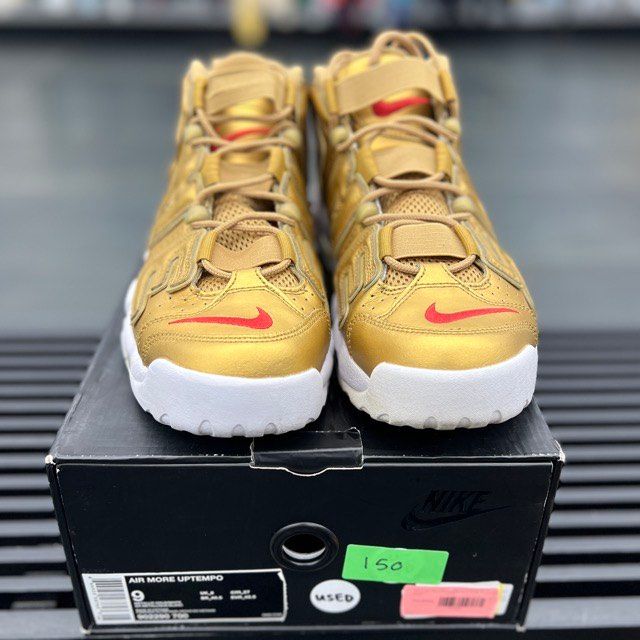 Nike Air More Uptempo Supreme Suptempo Gold - Preowned