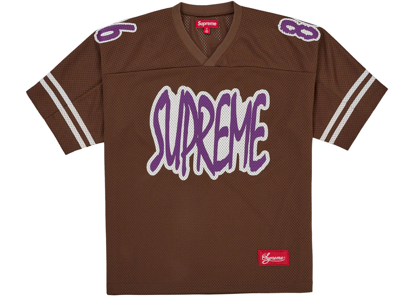Supreme Reflective Football Jersey Brown