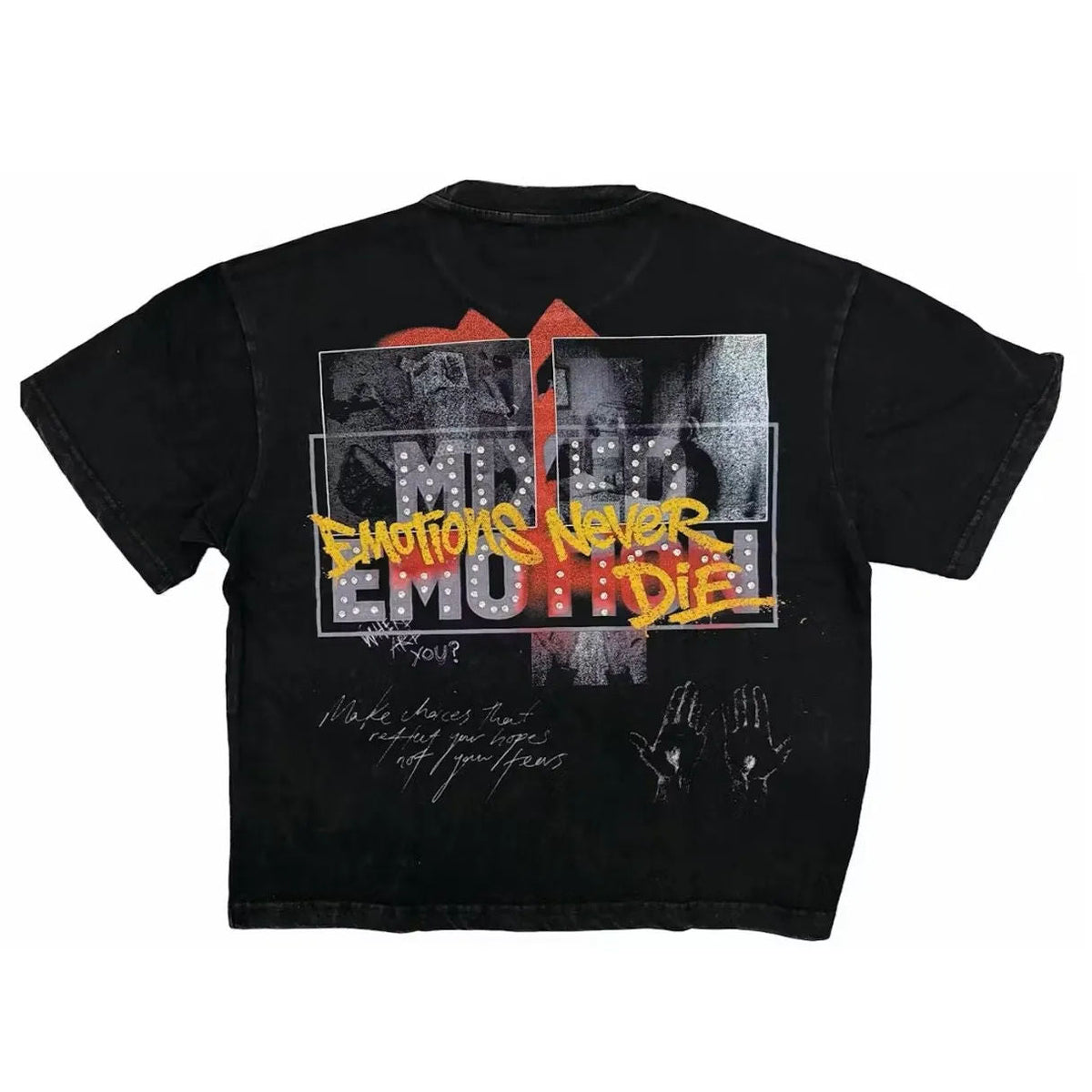 Mixed Emotion Tunes Tee (Black) - Preowned
