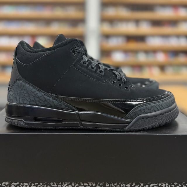 Jordan 3 Retro Black Cat (2025) (GS) - Preowned