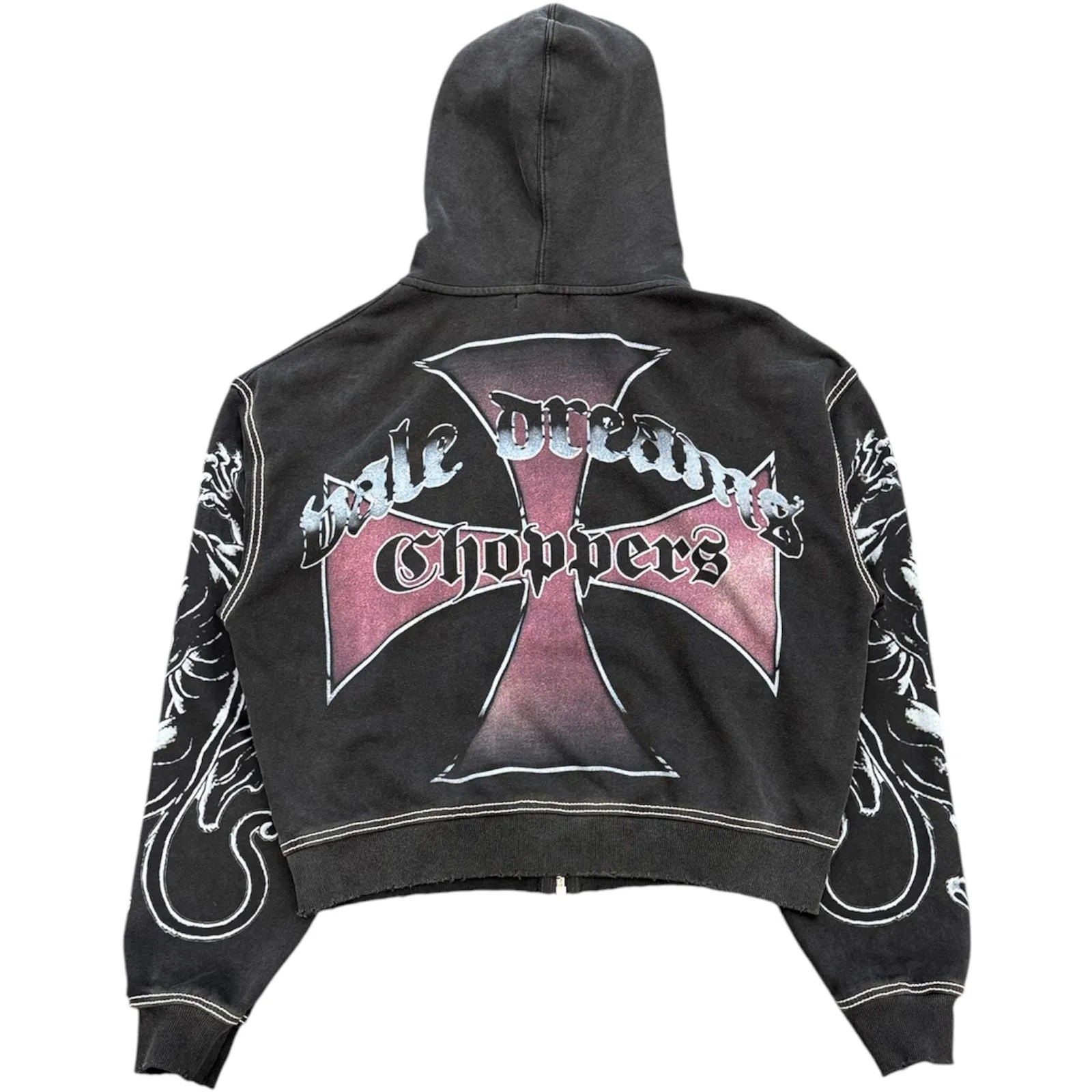 Vale Forever Hardy Boyz Zip Up Hoodie (Black) - Preowned