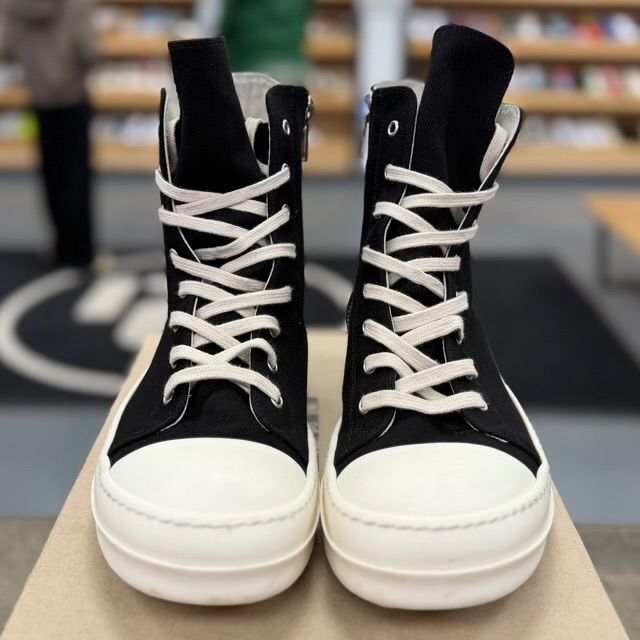 Rick Owens DRKSHDW High Top Black Milk - Preowned