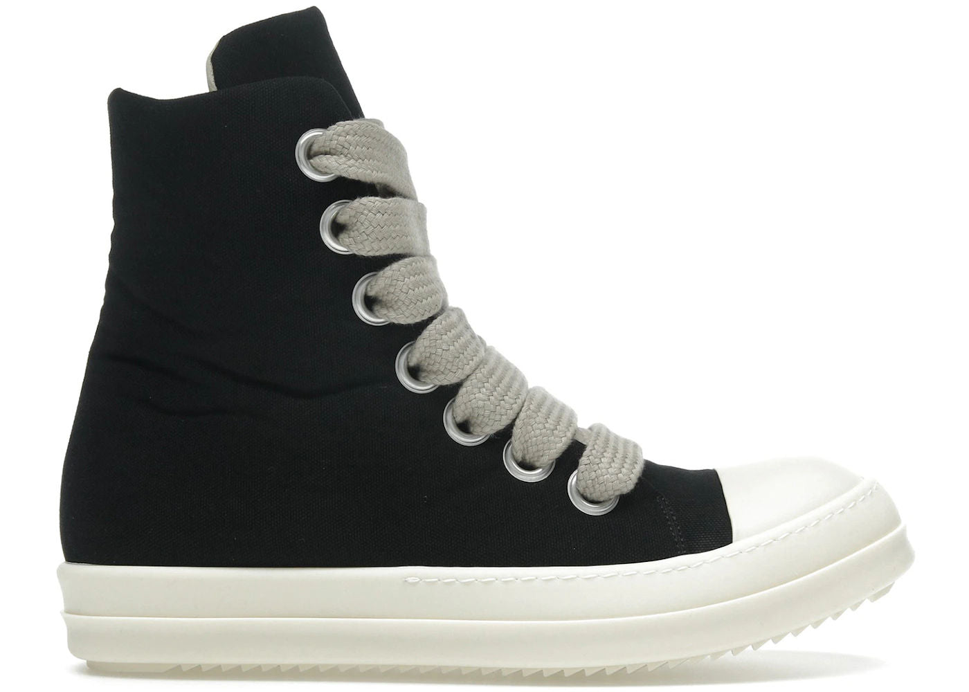 Rick Owens DRKSHDW Hollywood Jumbo Lace Puffer High Top Black Milk - Preowned