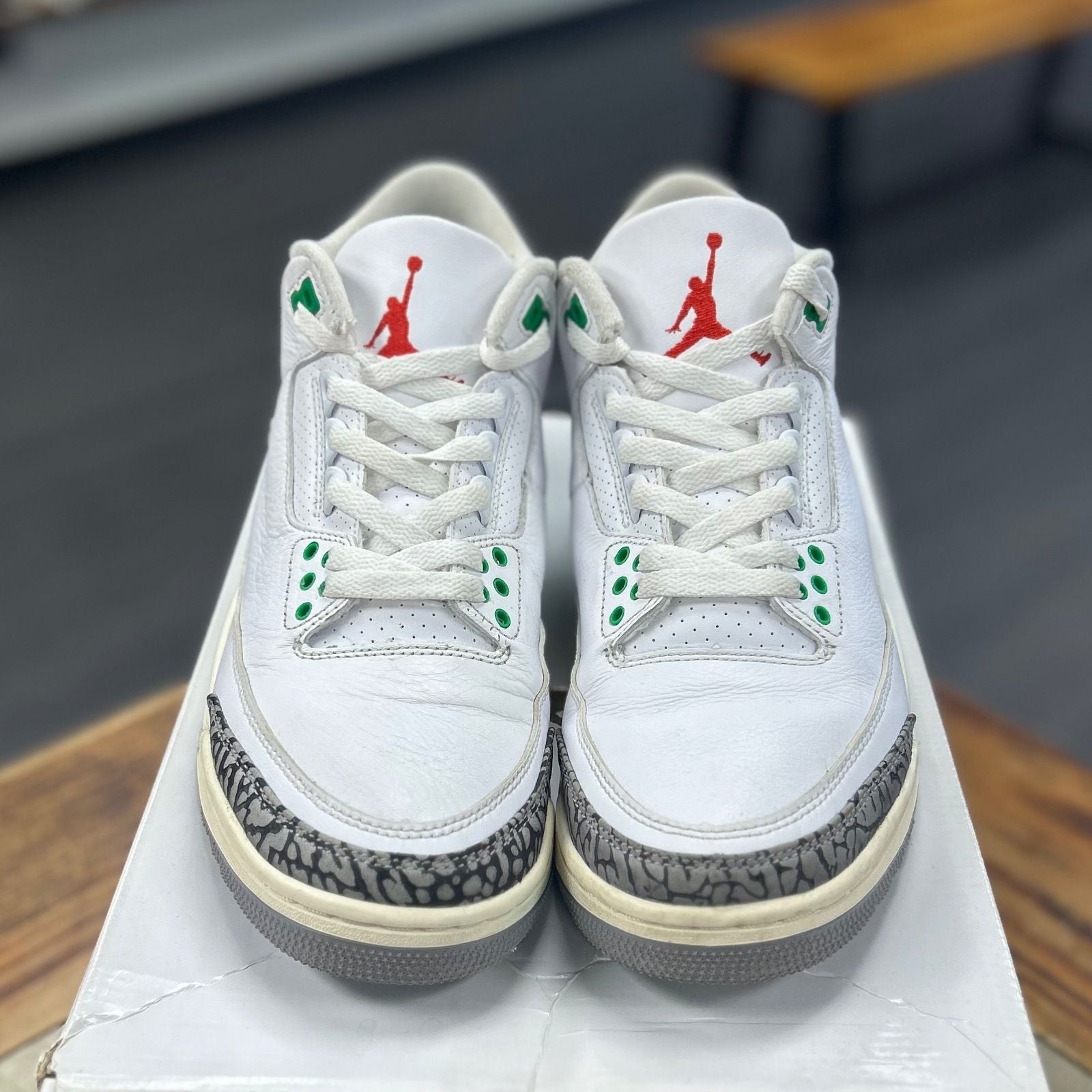 Jordan 3 Retro Lucky Green (Women's) - Preowned
