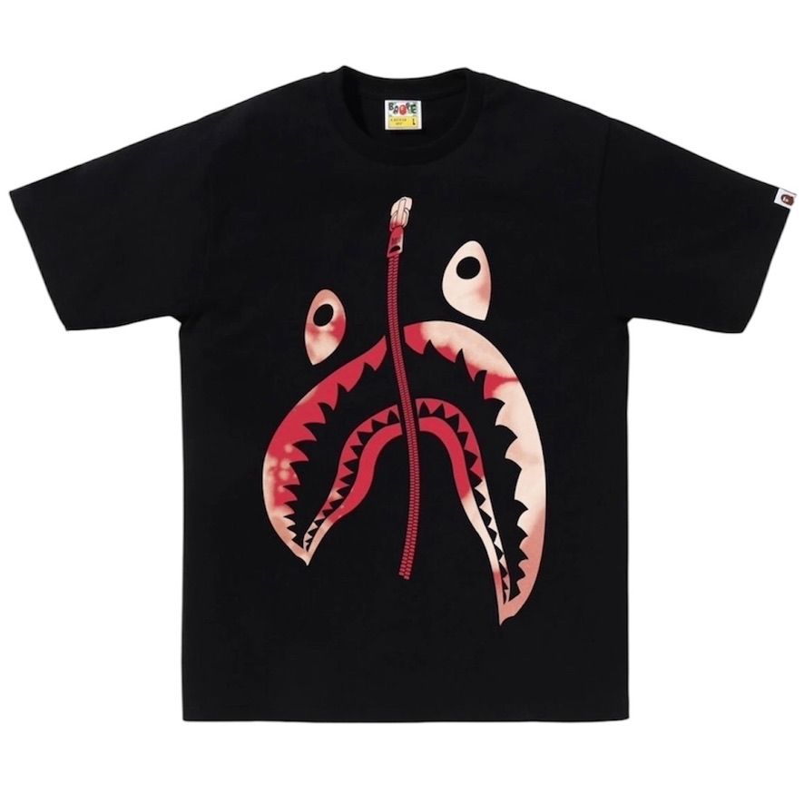Bape Tie Dye Twist Shark Tee (Black)