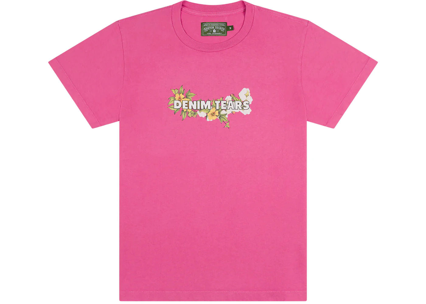 Denim Tears Floral Logo Tee Pink