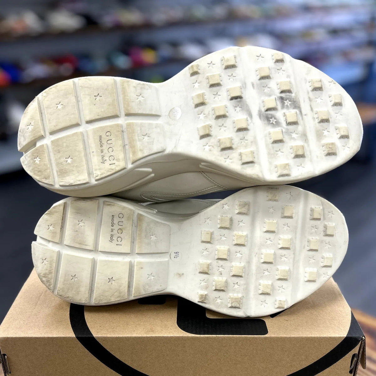 Gucci Rhyton Logo Ivory - Preowned