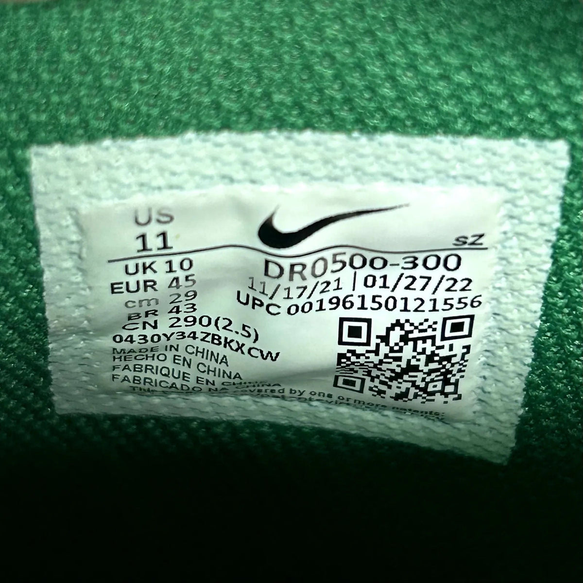 Nike Air Force 1 Mid Off-White Pine Green - Preowned