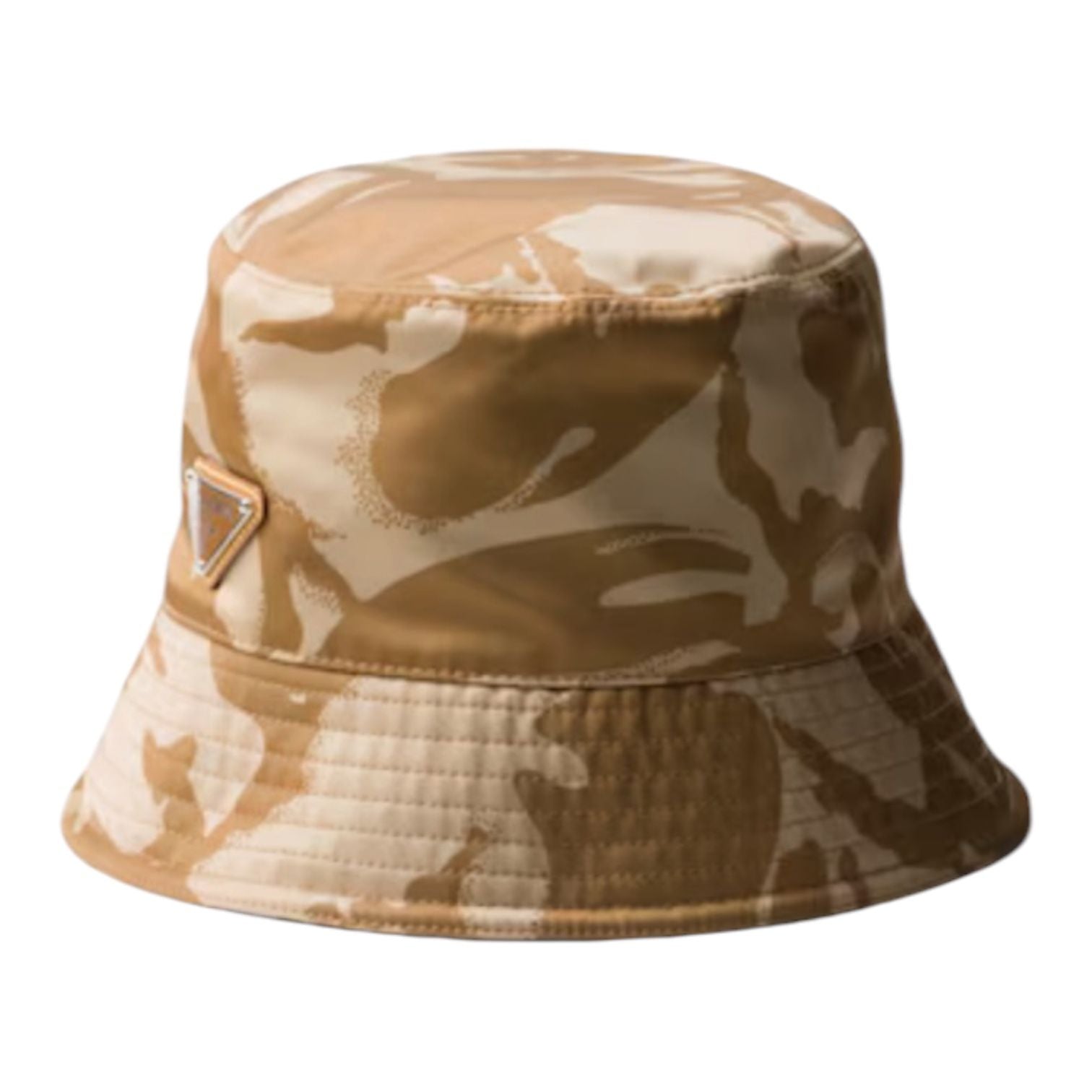 Prada Printed Re-Nylon Bucket Hat (Khaki)