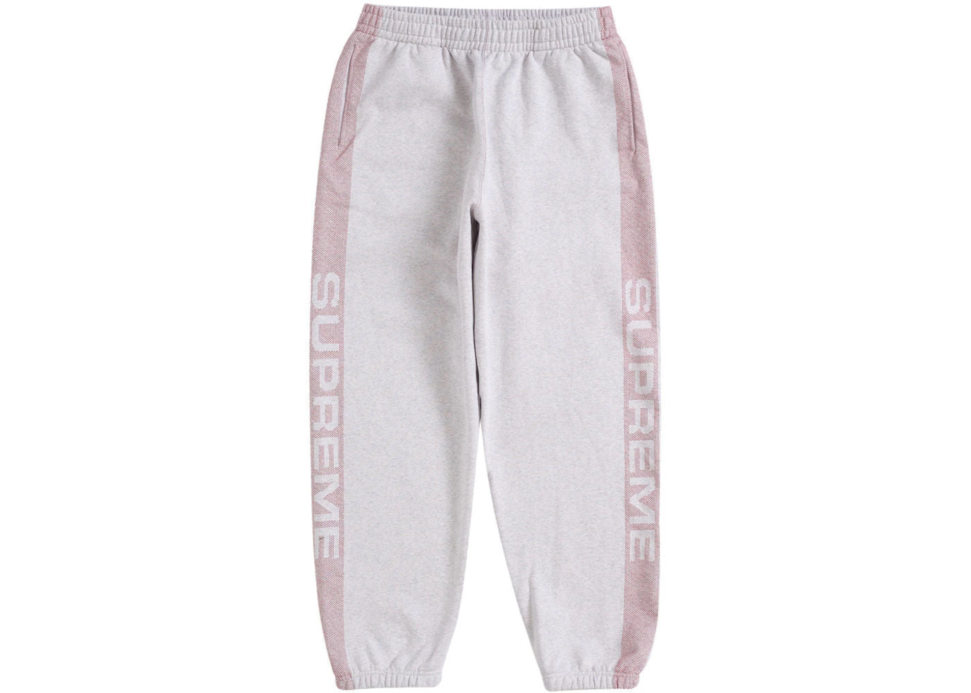 Supreme Jacquard Stripe Sweatpant Ash Grey - Preowned