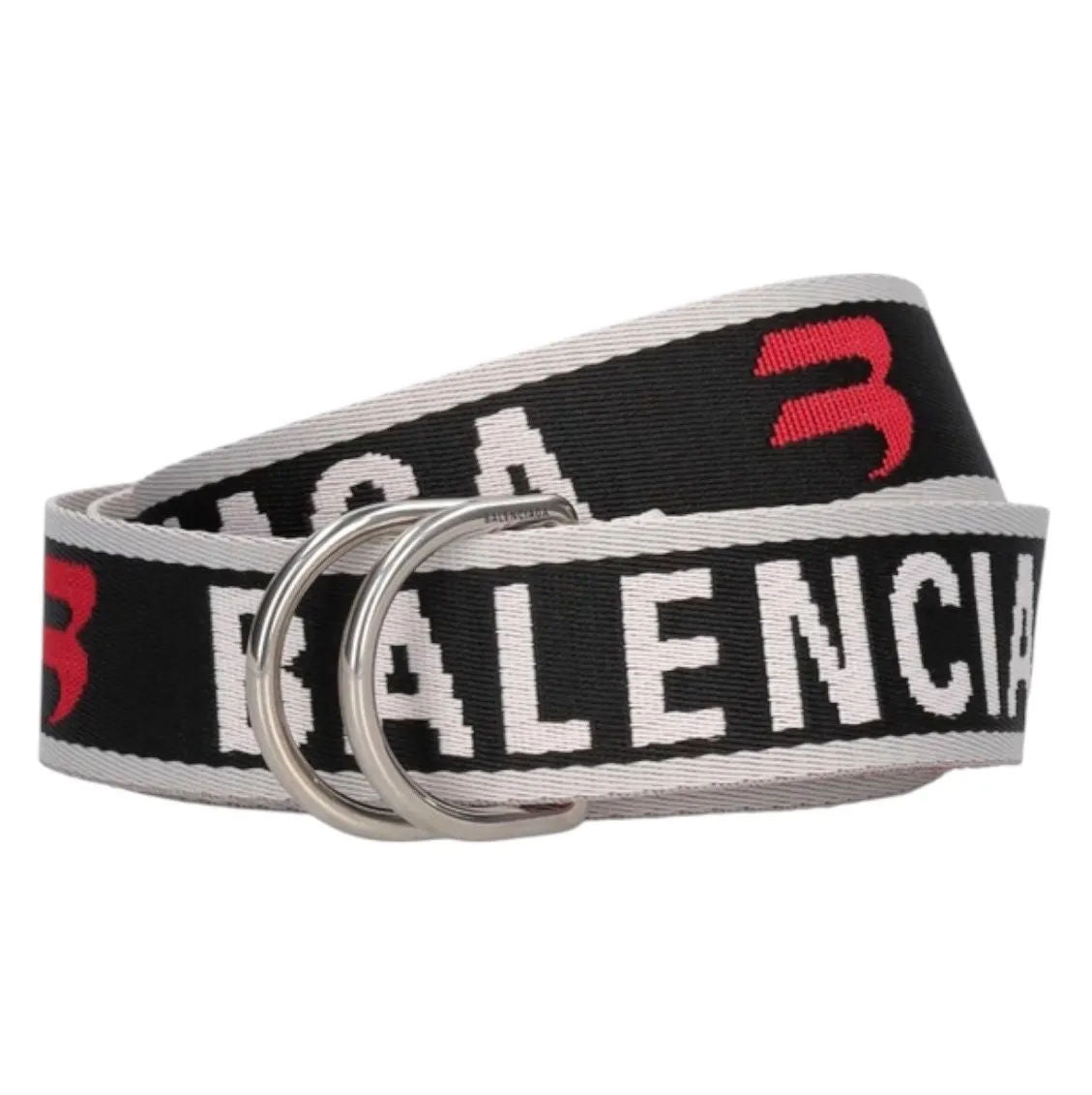 Balenciaga Logo Jacquard D-Ring Belt - Preowned