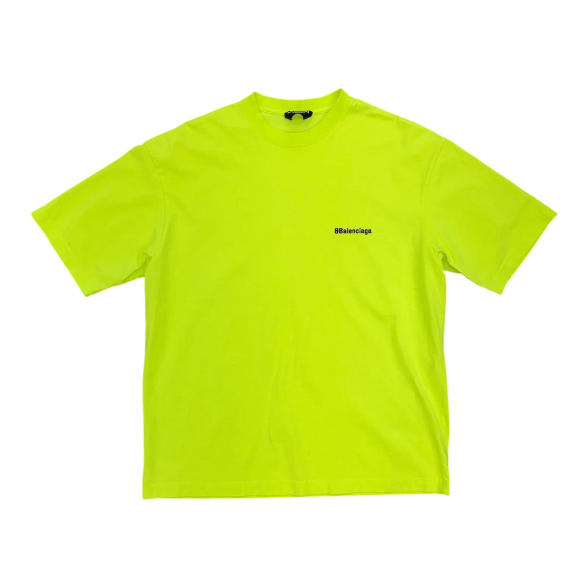 Balenciaga Logo Tee (Neon) - Preowned