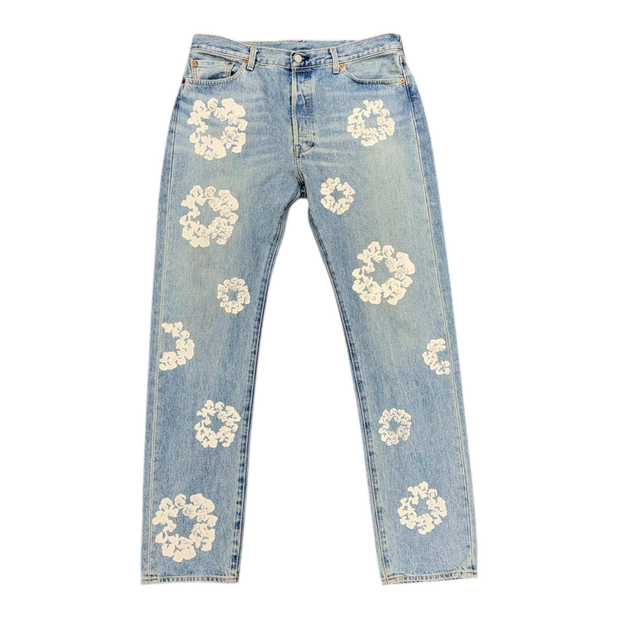Denim Tears x Levi's Cotton Wreath Jean Light Wash - Preowned