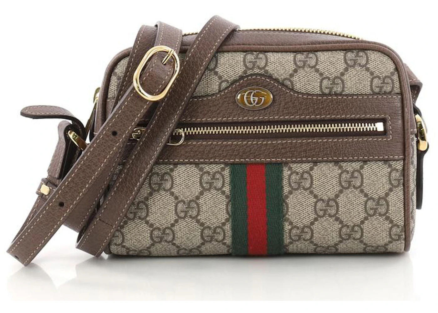 Gucci Ophidia Crossbody Monogram GG Mini Brown - Preowned