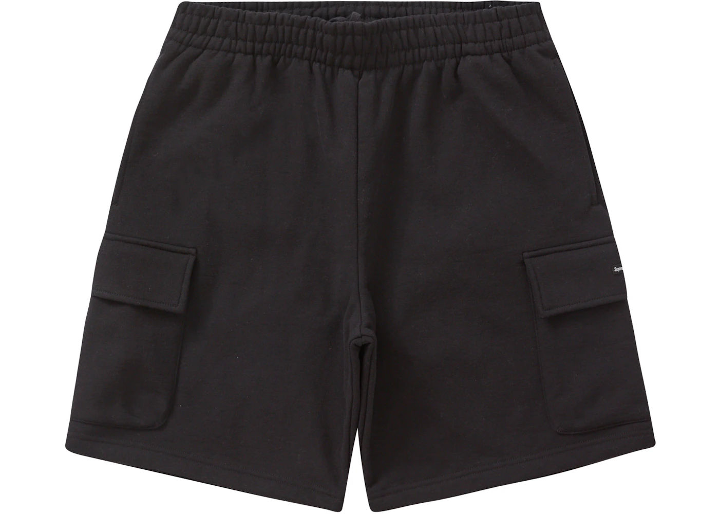 Supreme Small Box Baggy Cargo Sweatshort Black - Preowned