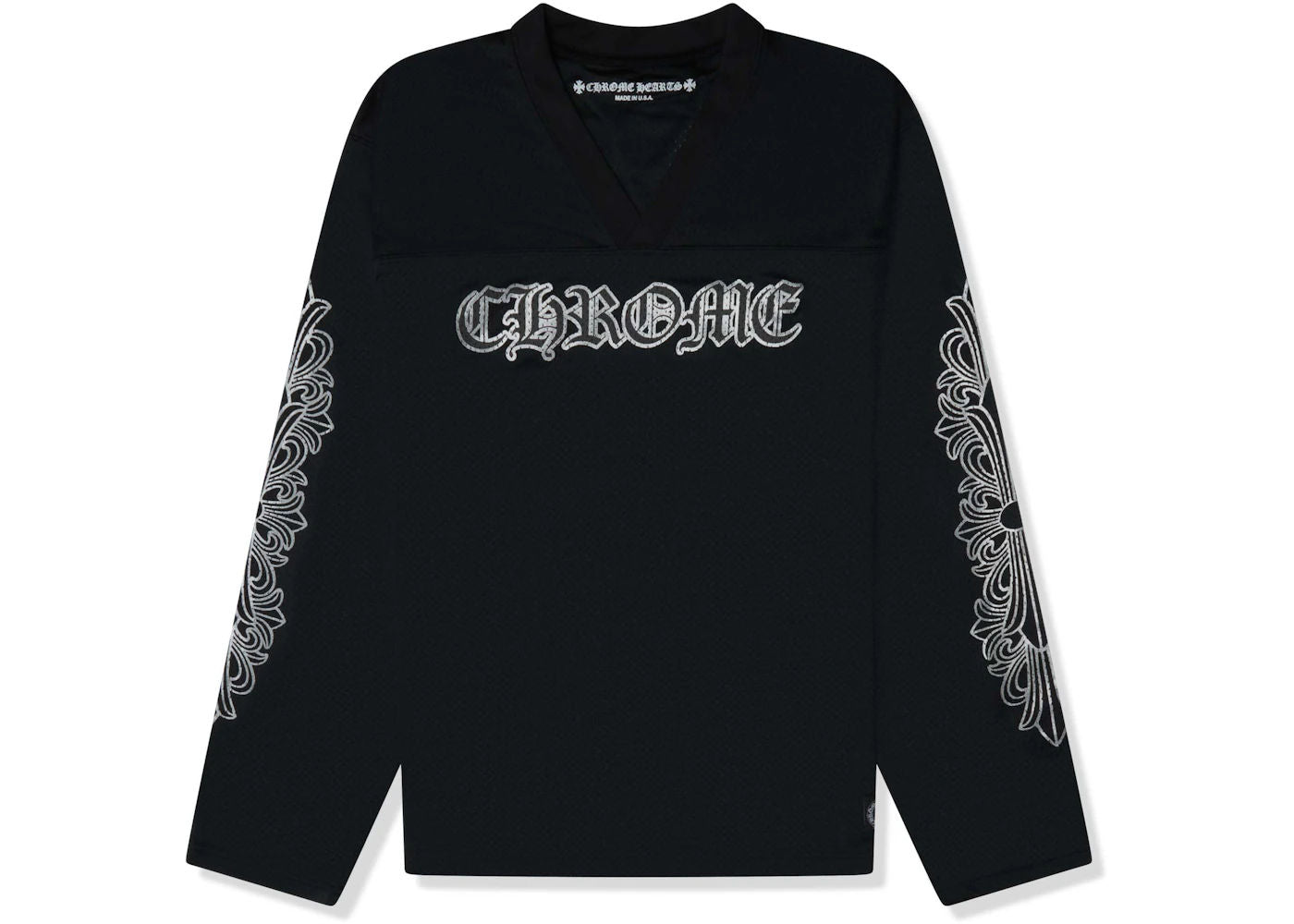 Chrome Hearts Stadium Mesh L/S Jersey Black - Preowned