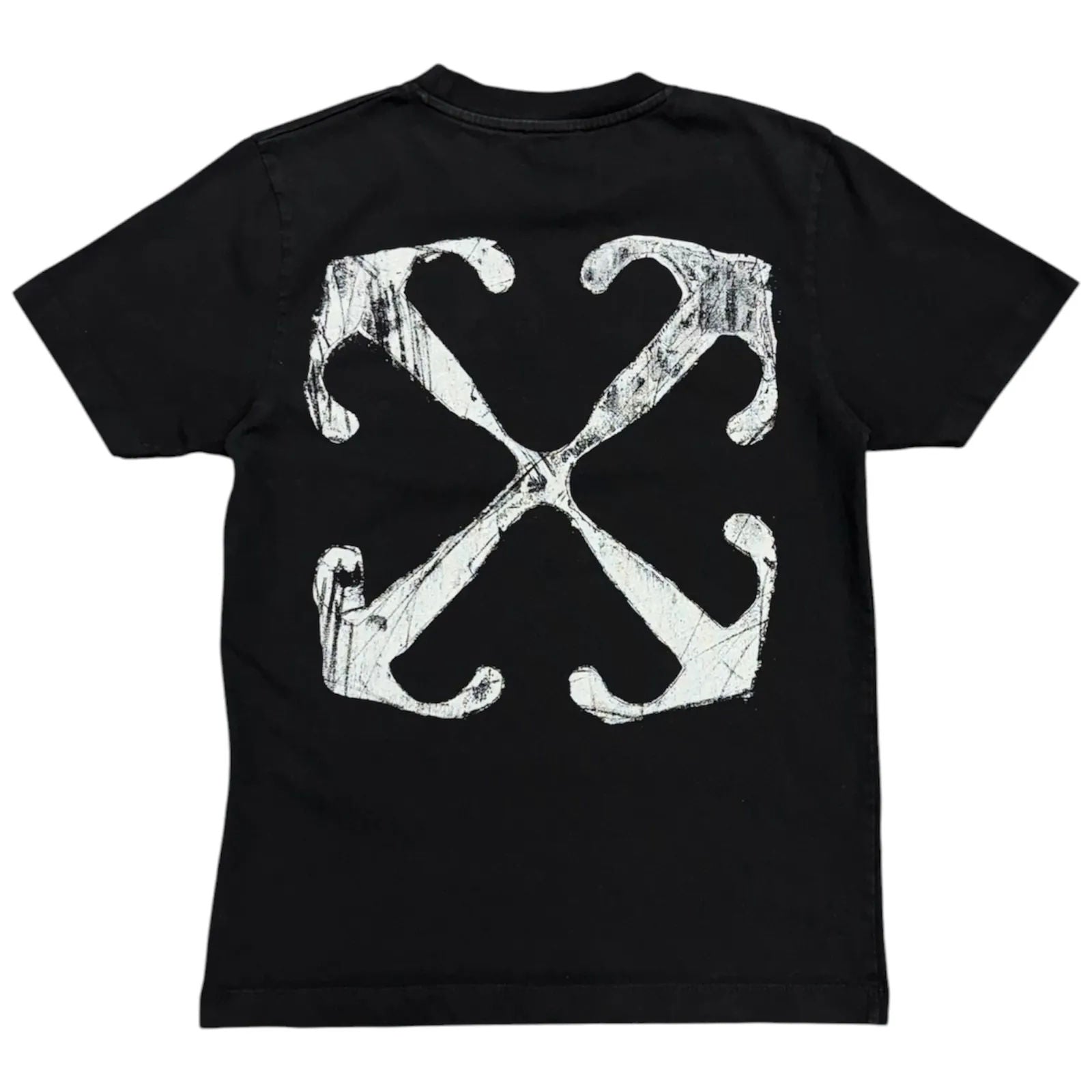 Off-White Scratch Arrow Tee (Black) - Preowned