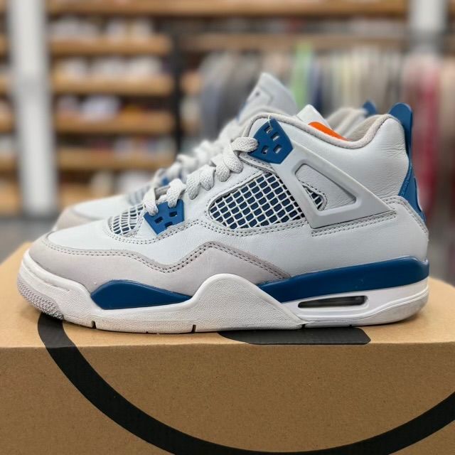 Jordan 4 Retro Military Blue (2024) (GS) - Preowned
