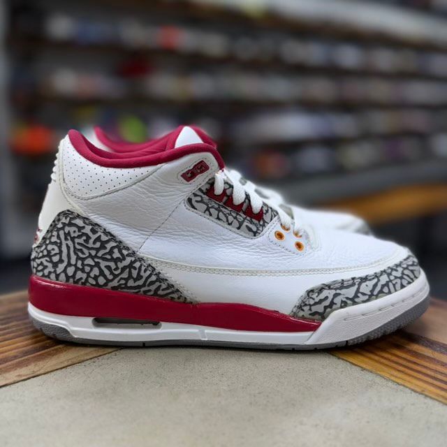 Jordan 3 Retro Cardinal (GS) - Preowned