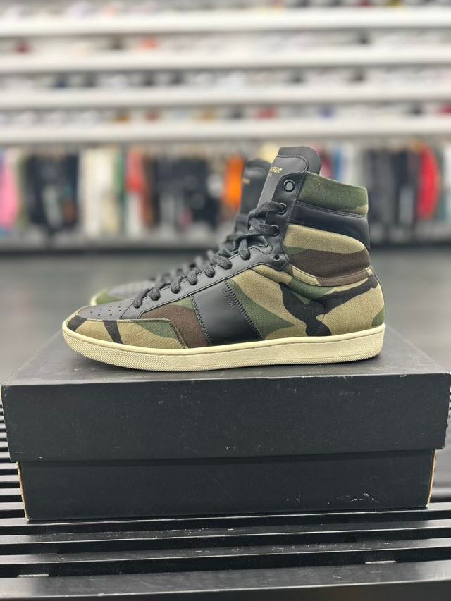 Saint Laurent SL-10 Military High (Khaki Camo) - Preowned