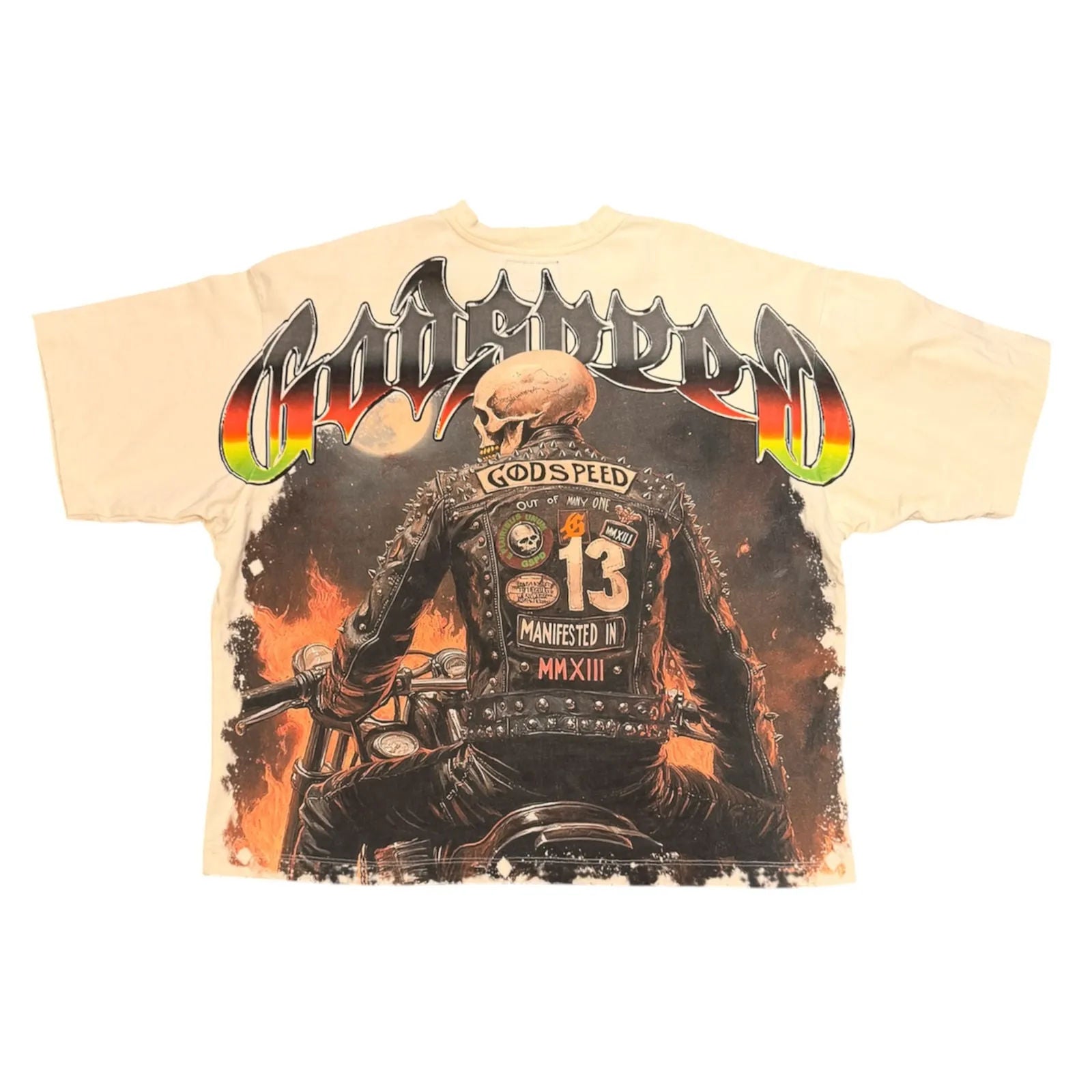 Godspeed Biker Nation Tee (Bone) - Preowned