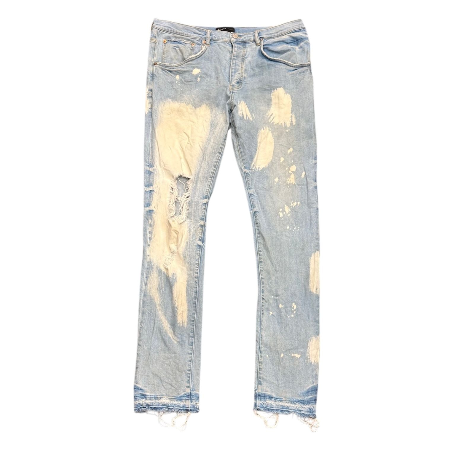 Purple Brand Bleached Blowout Jean (Light Indigo) - Preowned